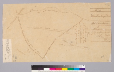 Diseño: Diagram of southern half of San Antonio Rancho : [Santa Clara Co., Calif.] / surveyed by C.S. Lyman