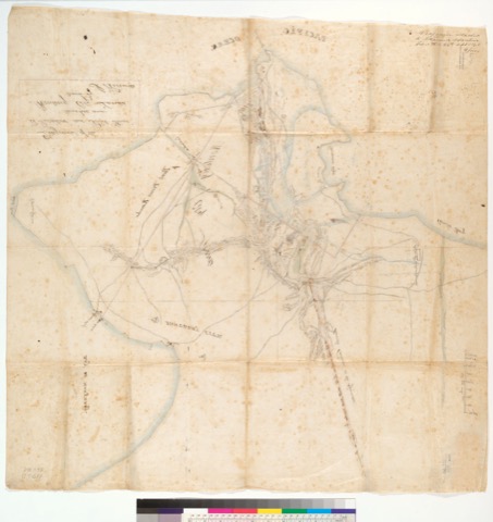 Diseño: Diagram of the "El Pescadero" and "Point Pinos" Ranchos, and Monterey City Lands : [Calif.] / drawn by J. Ruur