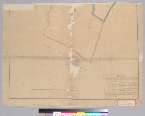 Diseño: Diagram of the survey of the land of Nicasio : [Marin Co., Calif.] / Jasper O'Farrell, C.E (sheet 4)