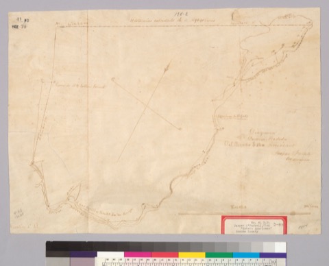 Diseño: Diagrama de una mededa del Rancho Estero Americano : [Calif.] / Jaspar O'Farrell, agrimensor