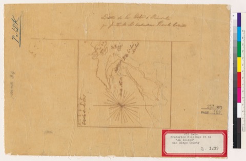 Diseño: Diseño de la Galu ó Peninsula [de San Diego, Calif.] : que pretende el lindadano Pedro C. Carrillo