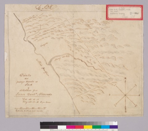 Diseño: Diseño del parage llamado el Sud y solicitado por Juan Bauta. Alvarado