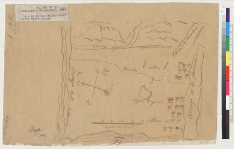 Diseño: Diseño del Rancho Arroyo de los Pilarcitos or Miramontes, Calif.