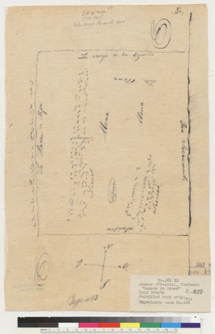 Diseño: Diseño del Rancho Cañada de Capay : Calif. / José de los Santos Berreyesa (sheet 2)