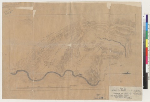 Diseño: Diseño del Rancho Cañada de Guadalupe, la Visitacion y Rodeo Viejo : Calif. / Jean Jacques Vioget (sheet 2)
