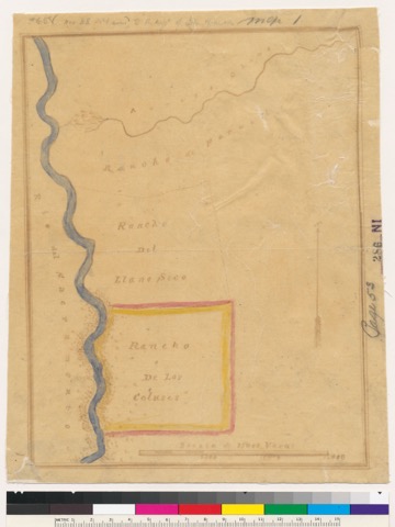Diseño: Diseño del Rancho de Los Coluses : Butte County, Calif. / John Bidwell