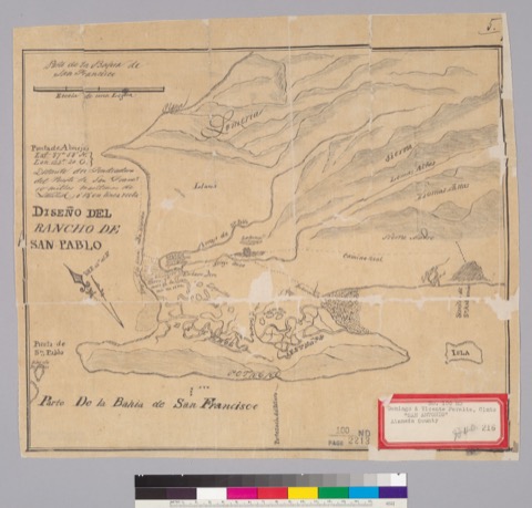 Diseño: Diseño del Rancho de San Pablo : [Calif.] / [James Alexander Forbes (sheet 1)