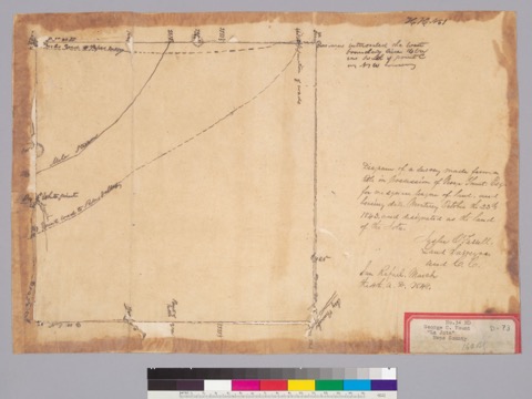 Diseño: Diseño del Rancho La Jota : Napa Co., Calif.] / Jasper O'Farrell, surveyor