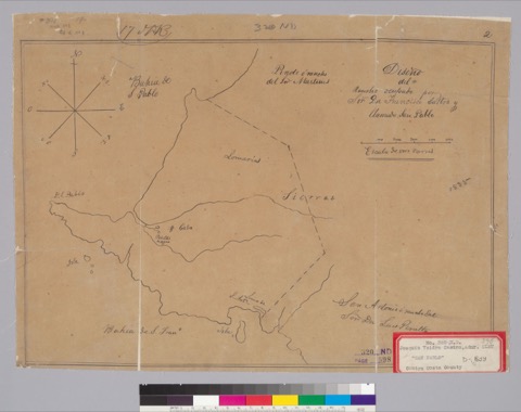 Diseño: Diseño del rancho ocupado por S[eñ]or. Dn. Francisco Castro y llamado San Pablo (sheet 2)