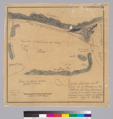 Diseño: Diseño del sitio de Sta. Teresa : de la jurisdicción del pueblo de San José Guadalupe ... [Calif.