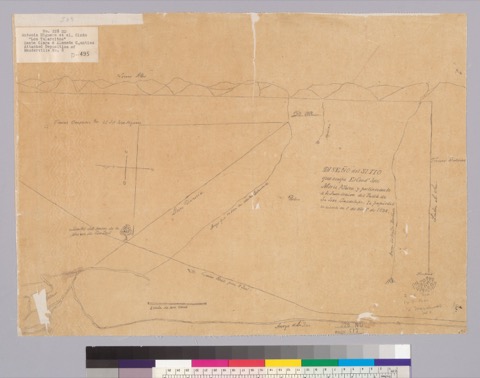 Diseño: Diseño del sitio que ocupa. El Cuido. José Maria Albisu y perteneciente a la jurisdicción del pueblo de Sn. Jo