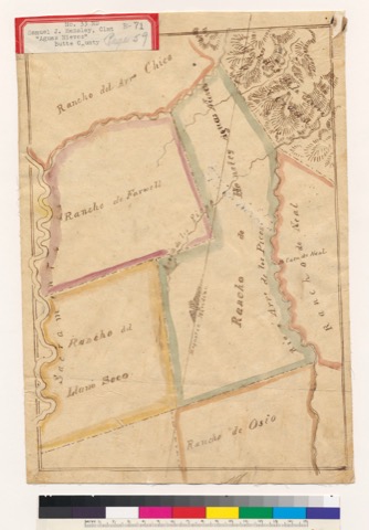 Diseño: Diseño of a portion of Butte County, Calif. : showing ranchos