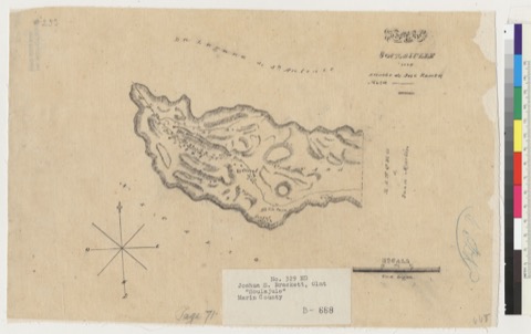 Diseño: Diseño, Soulajulle : 1844, Rancho de Jose Roman, [Marin Co., Calif.] / [Jasper O'Farrell, maker