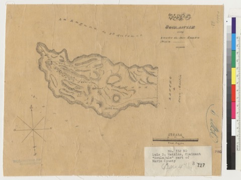 Diseño: Diseño, Soulajulle : 1844, Rancho de Jose Roman, [Marin Co., Calif.] / [Jasper O'Farrell, maker
