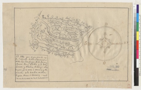 Diseño: El Sitio que se pretende es la Cañada de los Pinacates esta los linderos de D. Juan Anzar, Joaqn. Zoto, y D. J