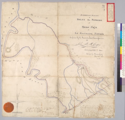 Diseño: Initiatory survey of Bolsa del Potrero y Moro Cojo or La Sagrada Familia [Calif.] : confirmed by the Board of 