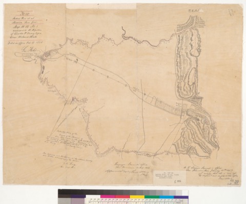 Diseño: Initiatory survey of the lands of the "Mission San Jose" [Calif.] : under an order of the U.S. Land Commission
