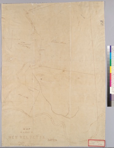 Diseño: Map of a part of New Helvetia : [Sacramento Valley, Calif.] / from the survey of R.A. Chase