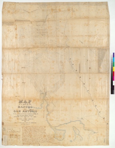 Diseño: Map of a part of the Rancho de San Antonio [Alameda County, Calif.] : being a portion of that formerly owned b