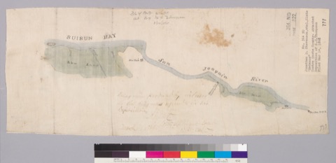 Diseño: Map of a portion of the northern boundary of the Rancho Los Medanos : Calif. / G.H. Thompson