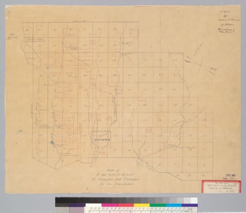 Diseño: Map of C.M. Weber's grant, El Rancho del Campo de los Franceses