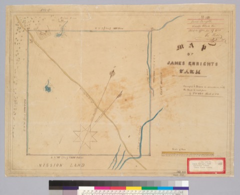 Diseño: Map of James Enright's farm : [Santa Clara Co., Calif.] / Surveyed by T.W. White