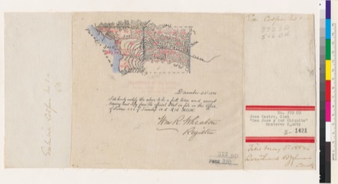 Diseño: Map of land in Monterey County adjoining the Rancho San José y Sur Chiquito : Calif.