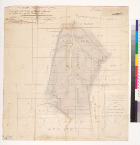 Diseño: Map of lands claimed by Rancho Las Cruces : Santa Barbara County, Cal (sheet 2)