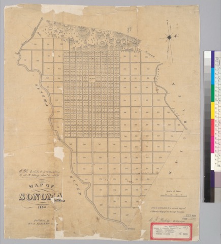 Diseño: Map of Sonoma, 1850 : [Calif.] / [Jasper O'Farrell
