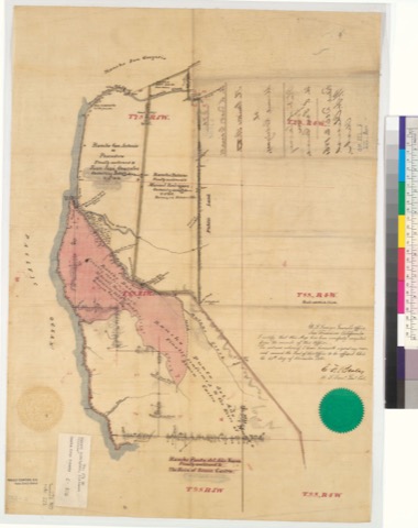 Diseño: Map of the Butano Rancho, Rancho San Antonio or Pescadero, and Rancho Punta del Año Nuevo: Calif. (sheet 1)