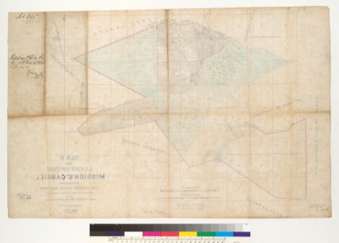 Diseño: Map of the lands of the Mission San Gabriel : situated in Los Angeles County, California, originally sold to M