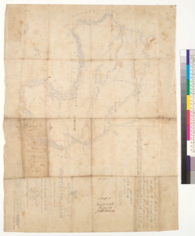 Diseño: Map of the Rancho "Bolsa de San Cayetano" [Calif.] : finally confirmed to José de Jesus Vallejo / surveyed und