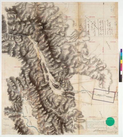 Diseño: Map of the Rancho Cañada de Capay : Calif. (sheet 1)