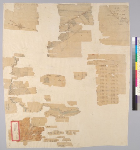 Diseño: Map of the Rancho de San Lorenzo [Calif.] : comprising 6,332 acres, claimed by Barbara Soto & others / surveye