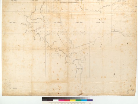 Diseño: Map of U.S. surveys and survey of the San Joaquin and Moquelamne River : [Calif.] / By Duncan Beaumont, Co. Su