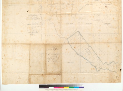 Diseño: Map of U.S. surveys and survey of the San Joaquin and Moquelamne River : [Calif.] / By Duncan Beaumont, Co. Su