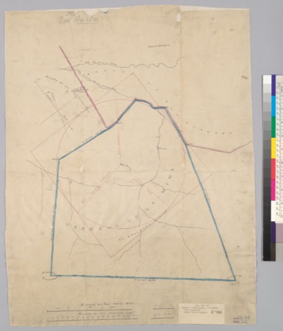 Diseño: Mapa del terreno de la mina de Nueva Almaden (sheet 2)