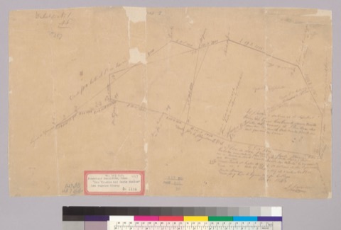 Diseño: Plan de San Vicente y Santa Monica ... : [Calif.] / Mayo 1843, J.J. Warner