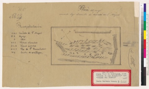 Diseño: Plan del paraje conocido bajo el nombre de Cañada de S. Miguel (sheet 2)