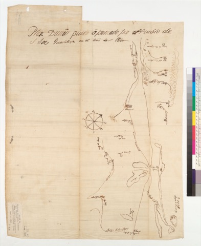Diseño: Plan diseño puerto ó formado por pueblo ... en el año del 1840
