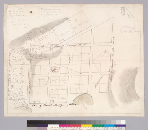 Diseño: Plan of Yerba Buena / [Jean Jacques Vioget