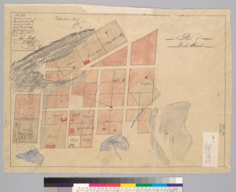 Diseño: Plan of Yerba Buena / [Jean Jacques Vioget