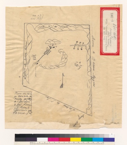 Diseño: Plano del parage titulado Las Pocitas del Valle de S. José [Calif.] : qe. pret. D. José Noriega y D. Roberto L