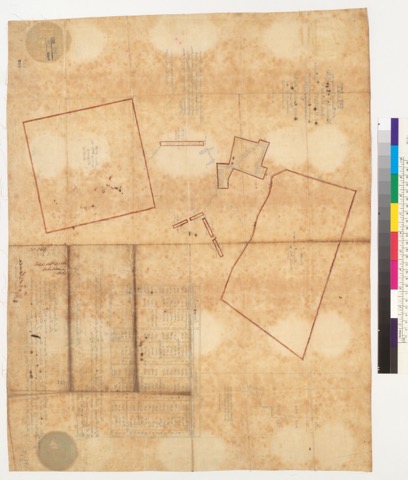 Diseño: Plat of 8 tracts of land at the Mission San Fernando : finally confirmed to J.S. Alemany, Bishop & c. / survey