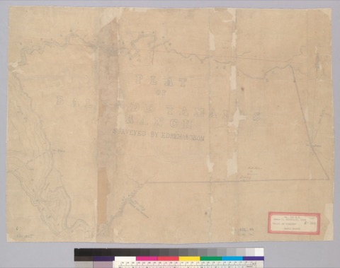 Diseño: Plat of Balsa de Tamales Ranch : [Marin Co., Calif.] / Surveyed by E.D. Richardson
