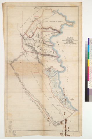 Diseño: Plat of part of the Rancho Cañada de Guadalupe la Visitacion y Rodeo Viejo, finally confirmed to Henry R. Pays