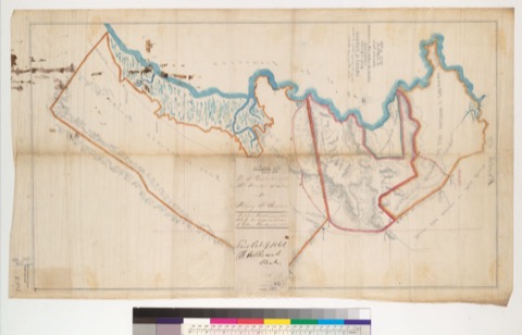 Diseño: Plat of part of the Rancho Cañada de Guadalupe la Visitacion y Rodeo Viejo, finally confirmed to Henry R. Pays