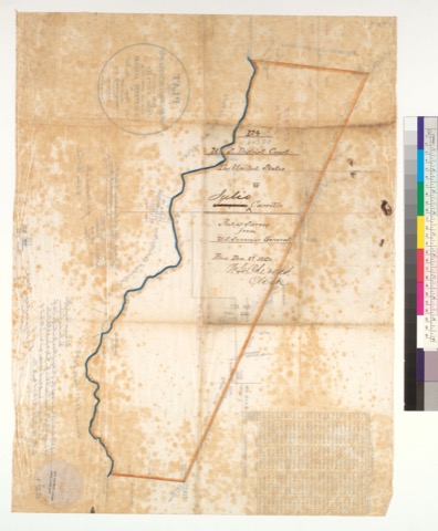 Diseño: Plat of part of the Rancho Cabeza de Santa Rosa, finally confirmed to Julio Carillo : [Sonoma Co., Calif.] / s