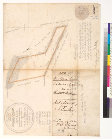 Diseño: Plat of part of the Rancho Soulajule, finally confirmed to Lewis D. Watkins : [Marin Co., Calif.] / Surveyed u
