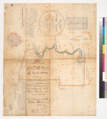 Diseño: Plat of the Colus Rancho [Calif.] : finally confirmed to C.D. Semple / surveyed under instructions from the U.